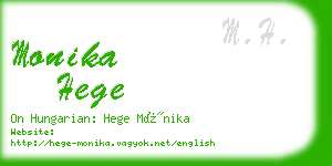 monika hege business card